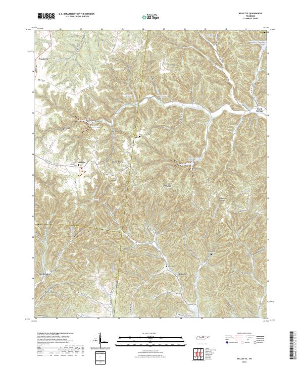 Willette 2022 topographic map thumbnail