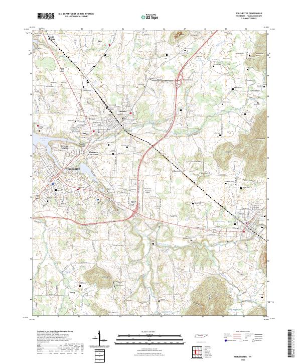 Winchester 2022 topographic map thumbnail