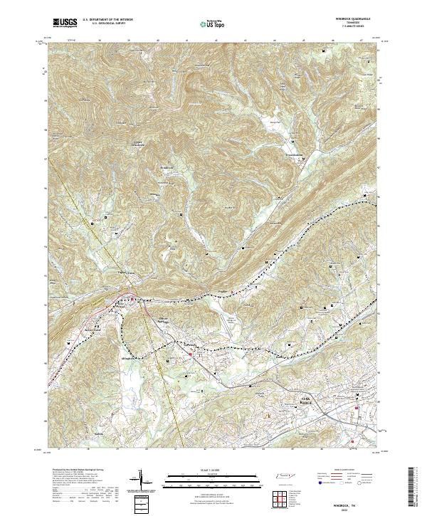 Windrock 2022 topographic map thumbnail