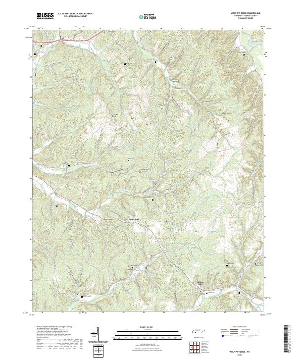 Wolf Pit Ridge 2022 topographic map thumbnail