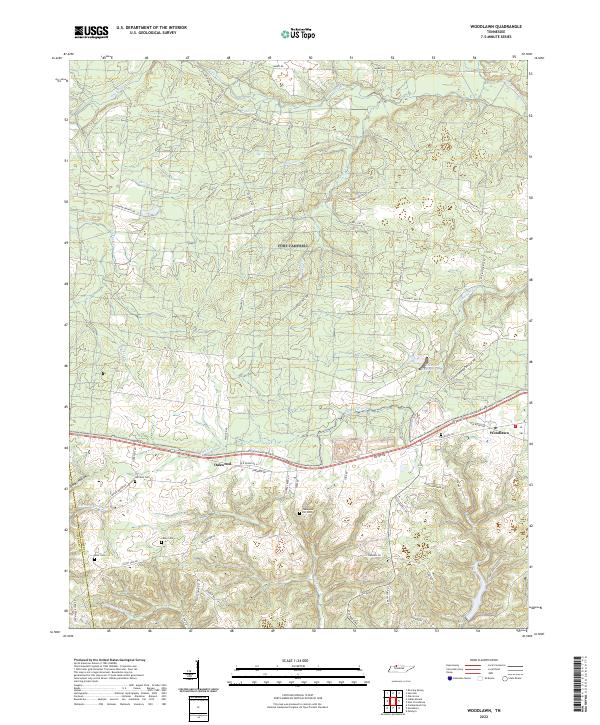Woodlawn topographic map thumbnail