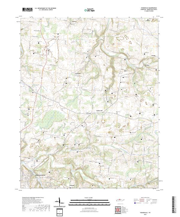 Youngville 2022 topographic map thumbnail