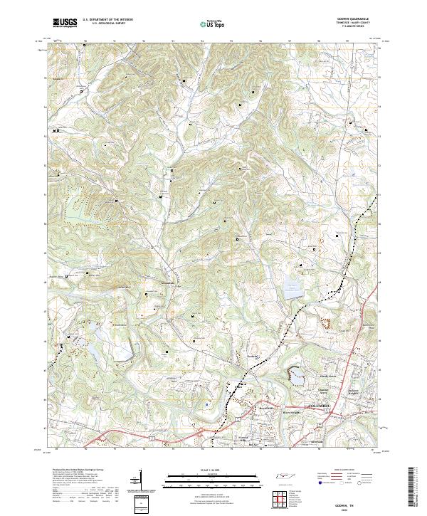 Godwin topographic map thumbnail