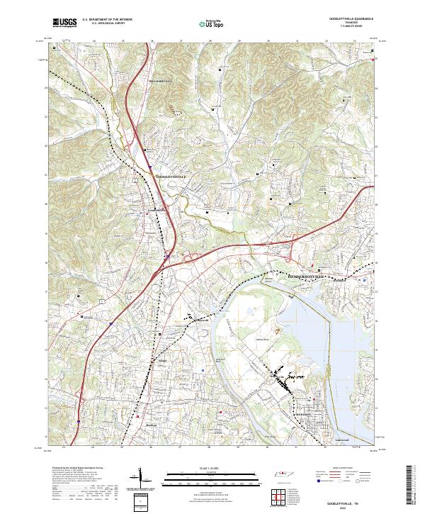 Goodlettsville topographic map thumbnail