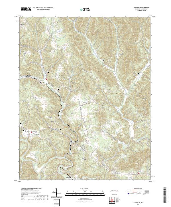 Huntsville topographic map thumbnail