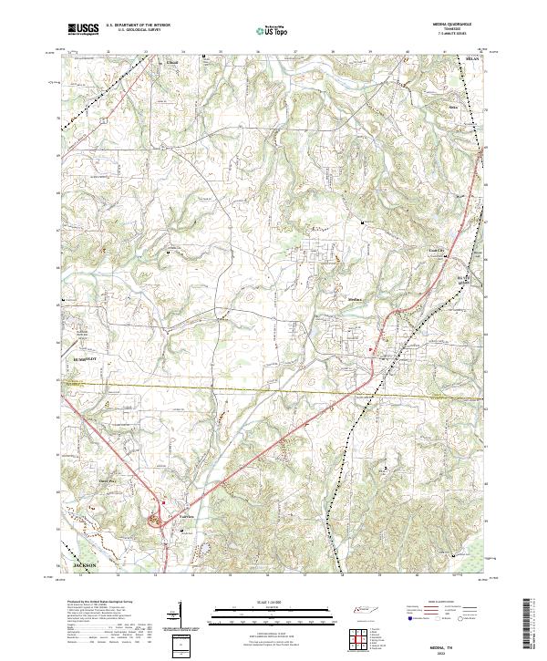 Medina topographic map thumbnail