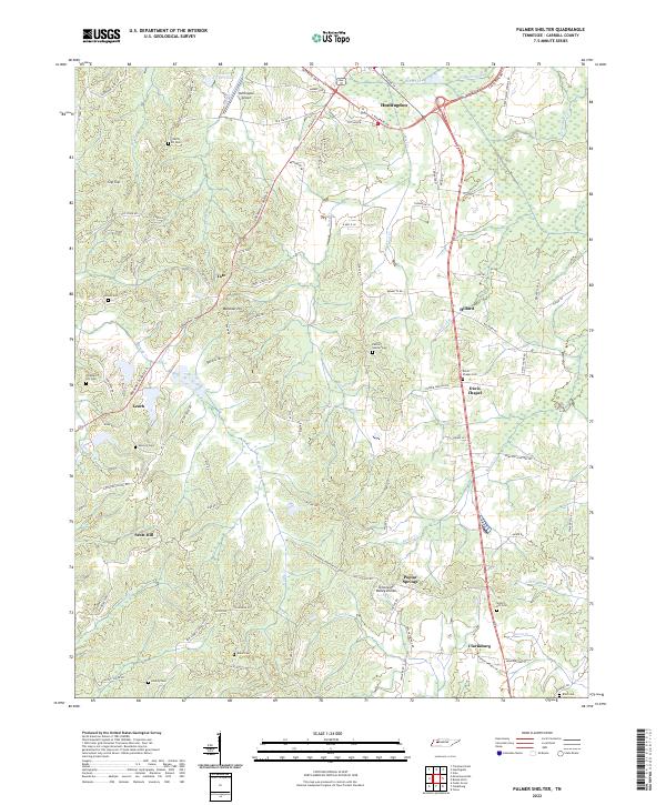 Palmer Shelter topographic map thumbnail