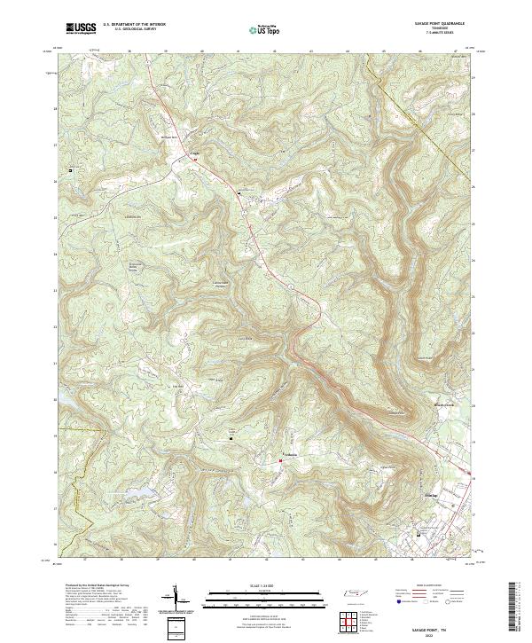 Savage Point topographic map thumbnail