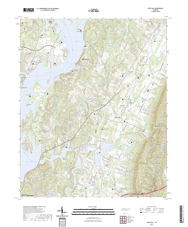 Snow Hill 2022 topographic map thumbnail