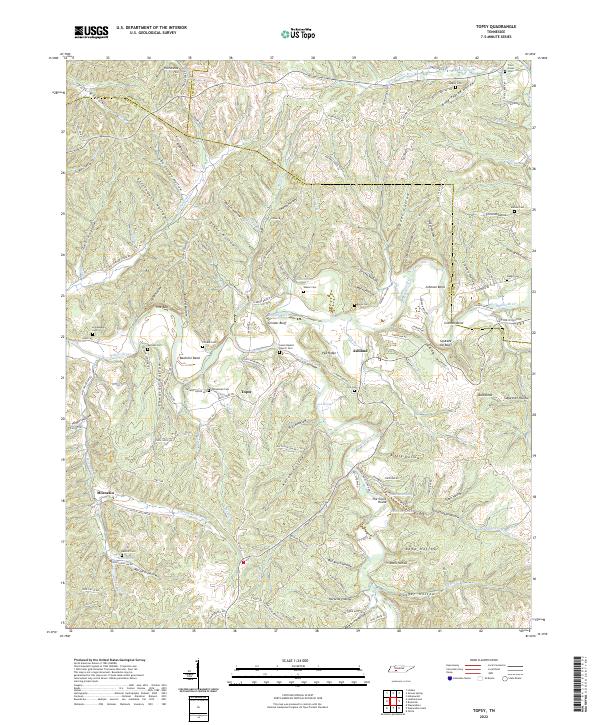 Topsy 2022 topographic map thumbnail