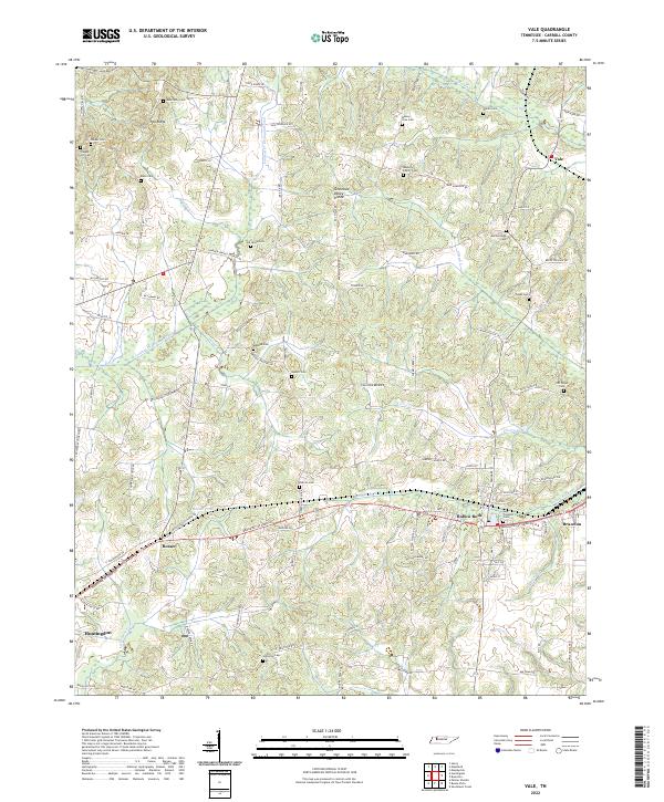 Vale 2022 topographic map thumbnail