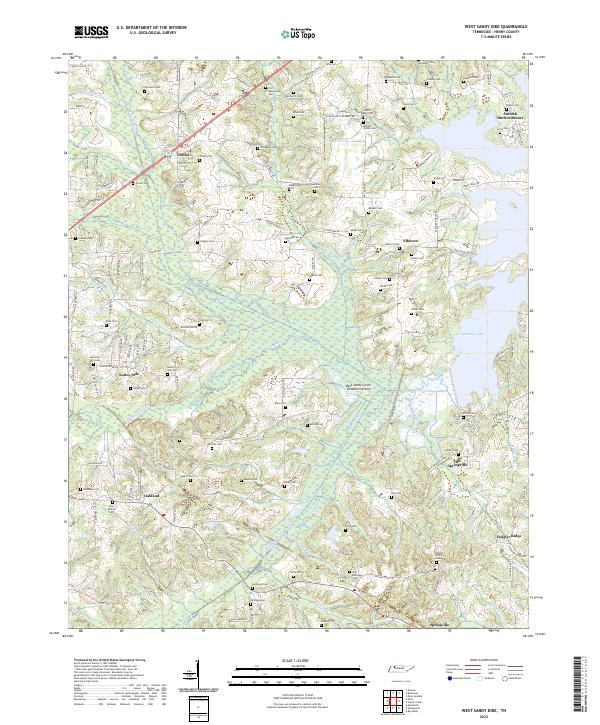 West Sandy Dike topographic map thumbnail