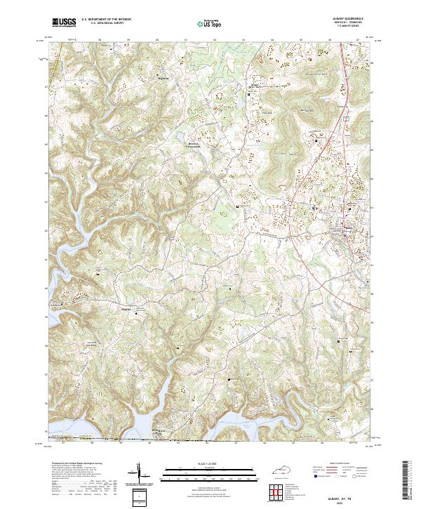 Albany topographic map thumbnail