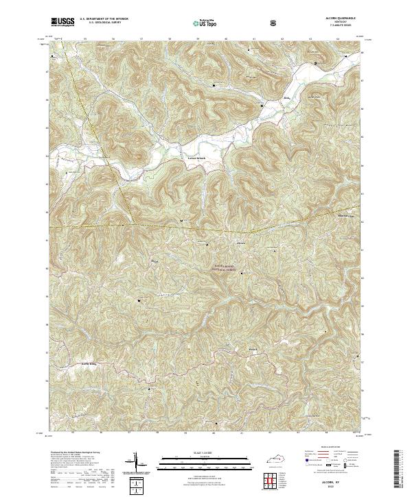 Alcorn topographic map thumbnail