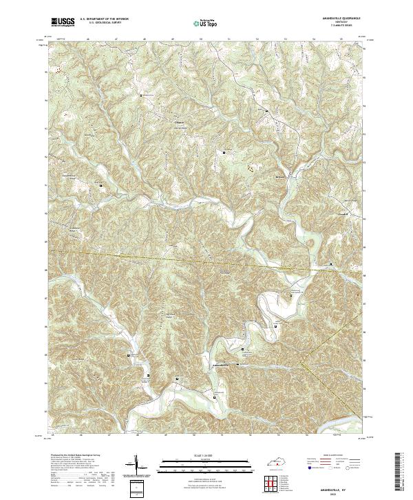 Amandaville topographic map thumbnail