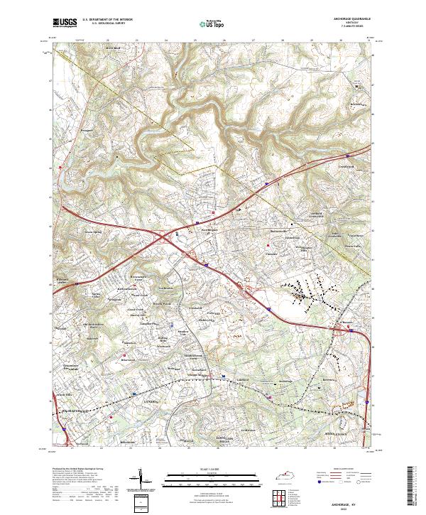 Anchorage topographic map thumbnail