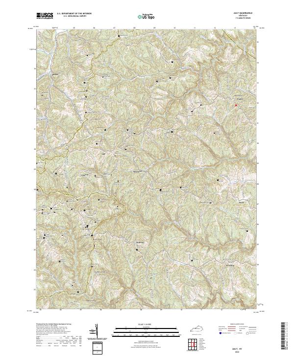 Ault topographic map thumbnail
