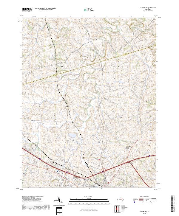 Austerlitz topographic map thumbnail