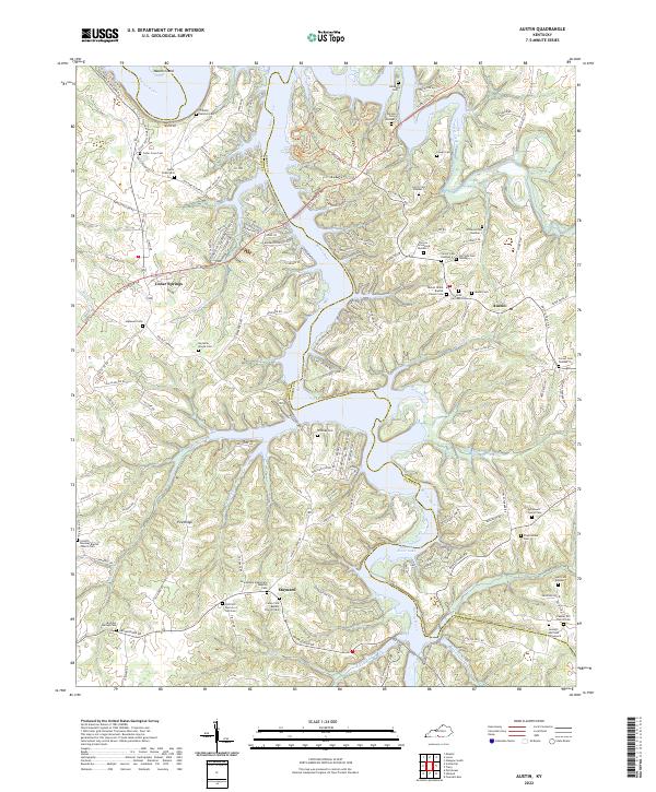 Austin topographic map thumbnail