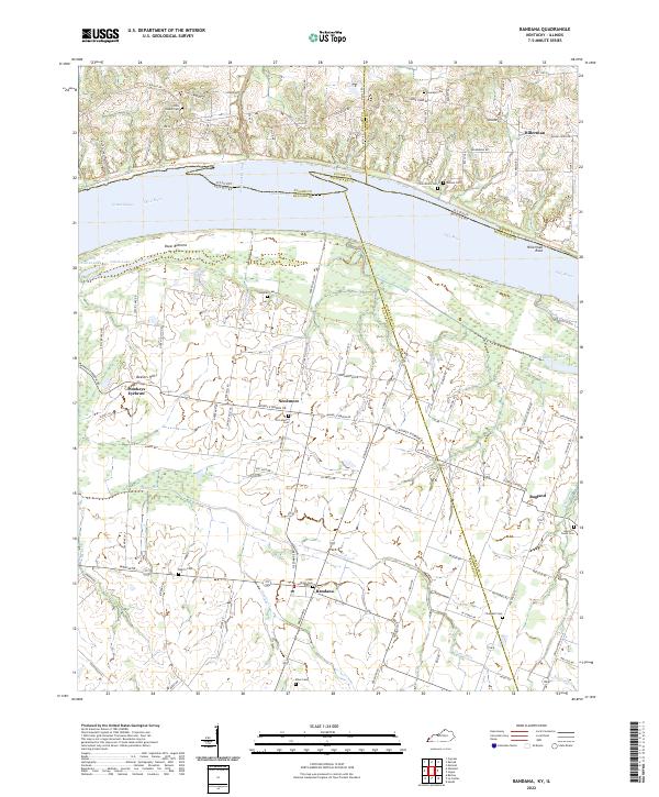 Bandana topographic map thumbnail