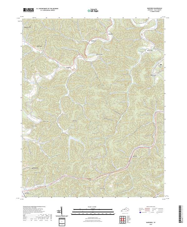 Barcreek topographic map thumbnail