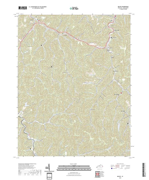 Belfry topographic map thumbnail