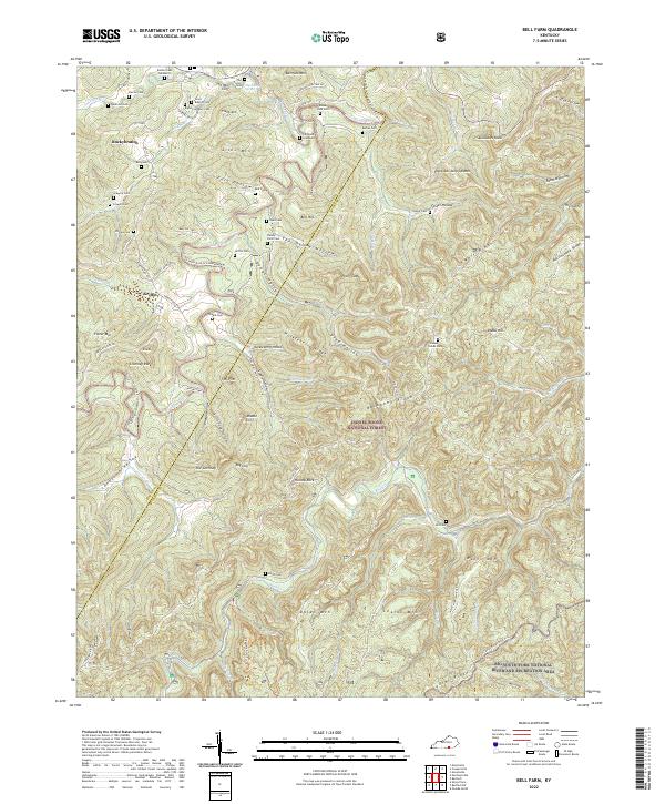 Bell Farm topographic map thumbnail