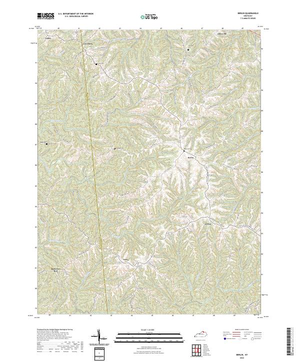 Berlin topographic map thumbnail