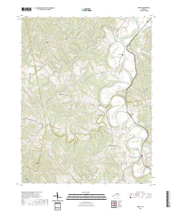 Berry topographic map thumbnail