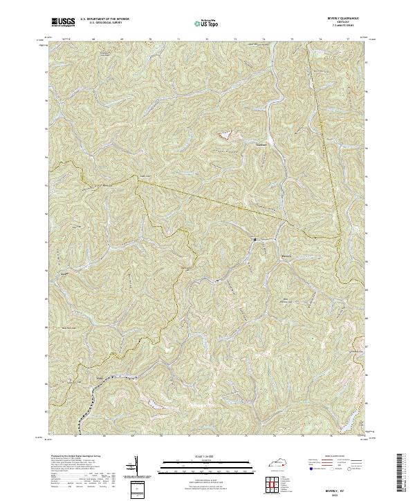 Beverly topographic map thumbnail