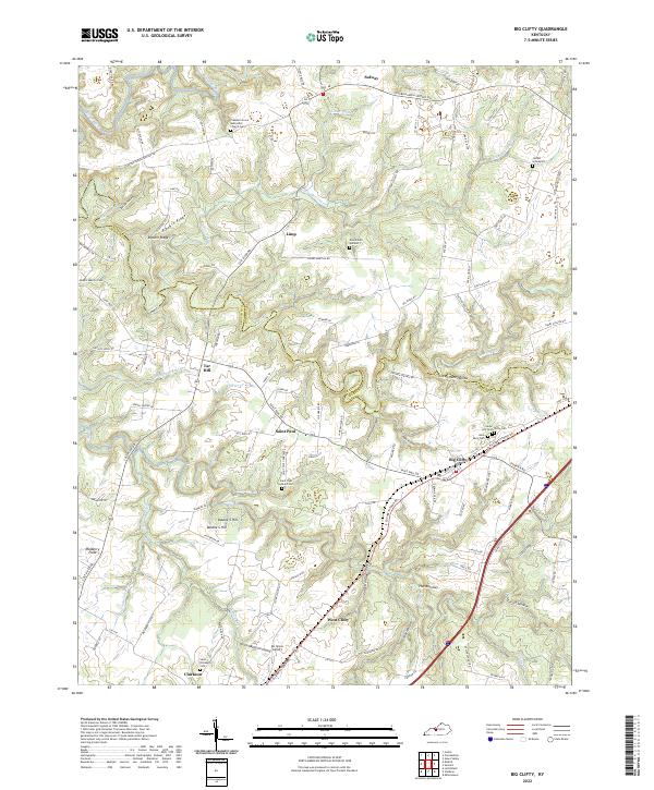 Big Clifty topographic map thumbnail