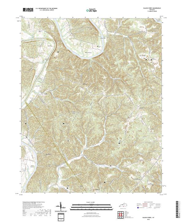 Blacks Ferry topographic map thumbnail