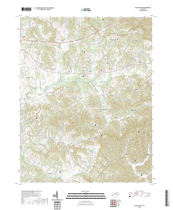 Blackwater topographic map thumbnail