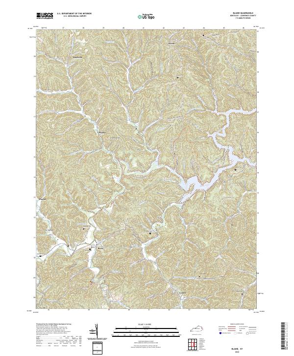 Blaine topographic map thumbnail
