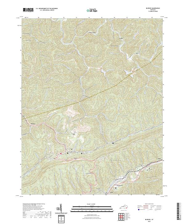 Bledsoe topographic map thumbnail