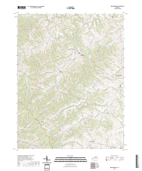 Breckinridge topographic map thumbnail