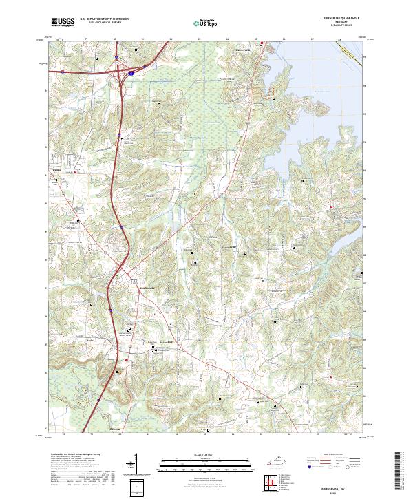 Briensburg topographic map thumbnail