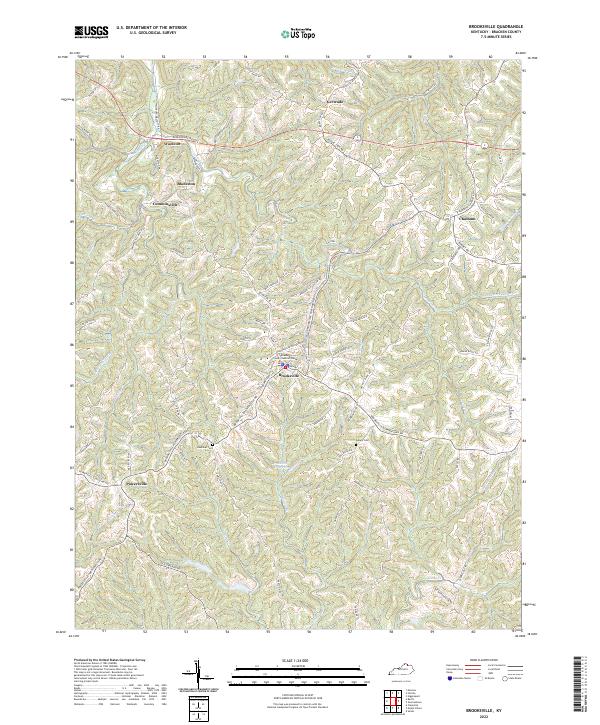 Brooksville topographic map thumbnail
