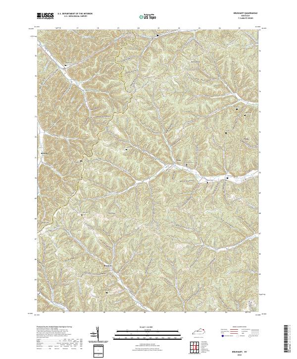 Brushart topographic map thumbnail
