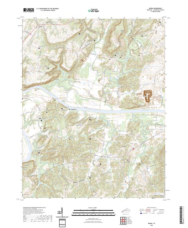 Burna topographic map thumbnail