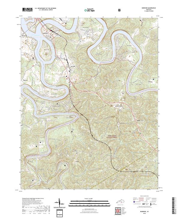 Burnside topographic map thumbnail