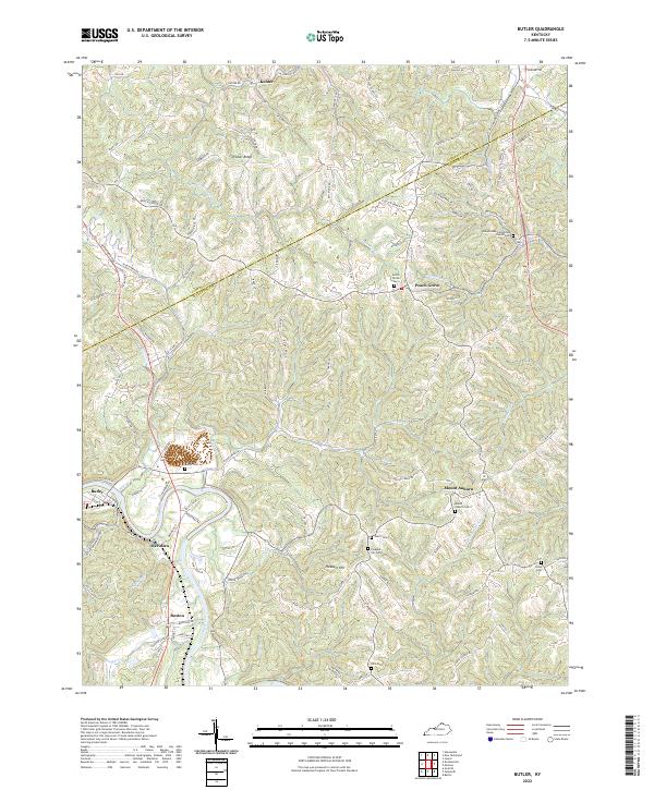 Butler topographic map thumbnail