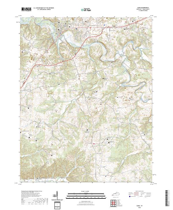 Cadiz topographic map thumbnail