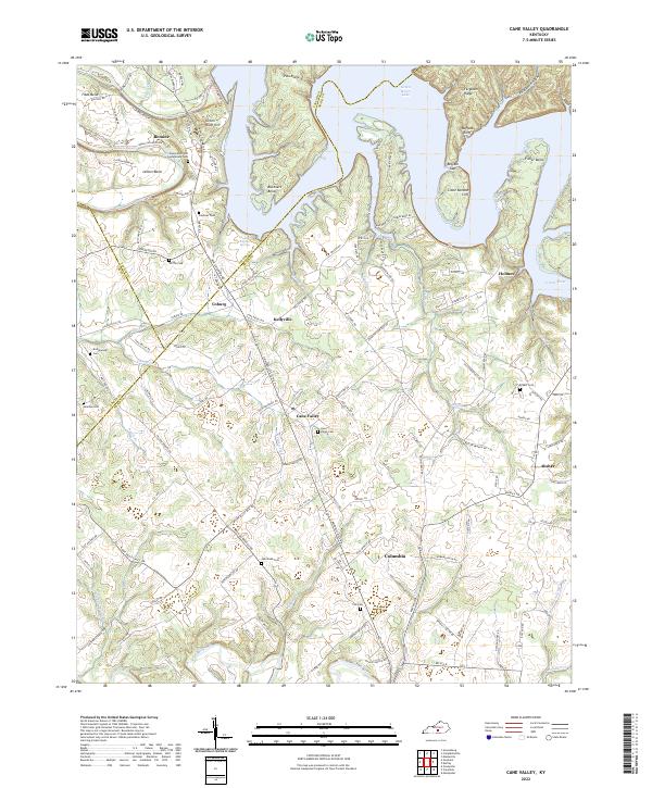 Cane Valley topographic map thumbnail