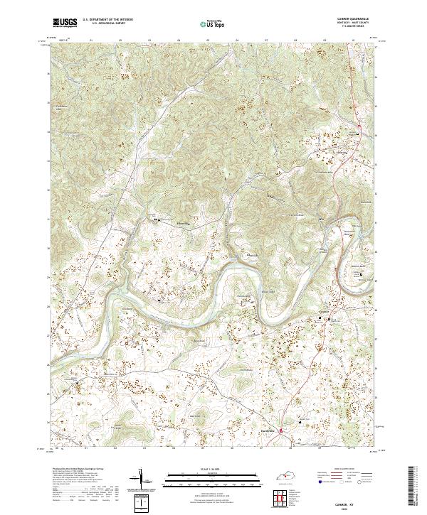 Canmer topographic map thumbnail