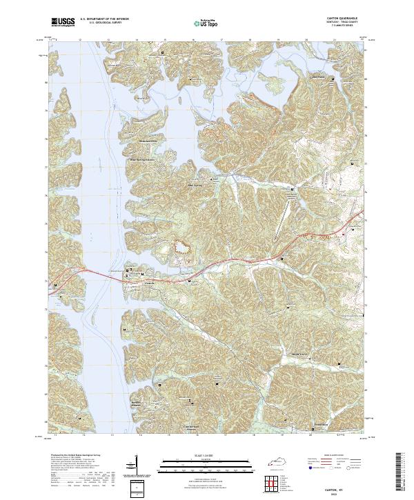 Canton topographic map thumbnail