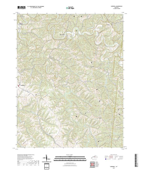 Cardwell topographic map thumbnail