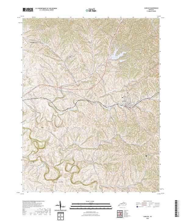 Carlisle topographic map thumbnail