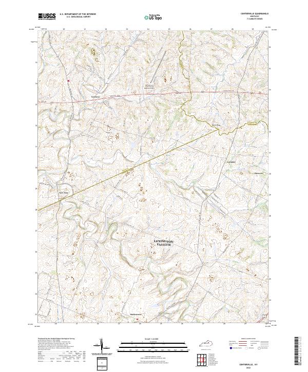 Centerville topographic map thumbnail