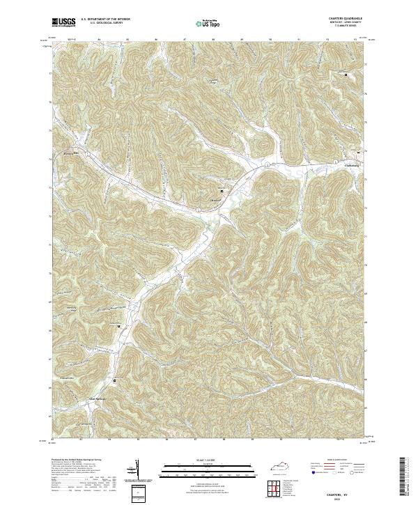 Charters topographic map thumbnail